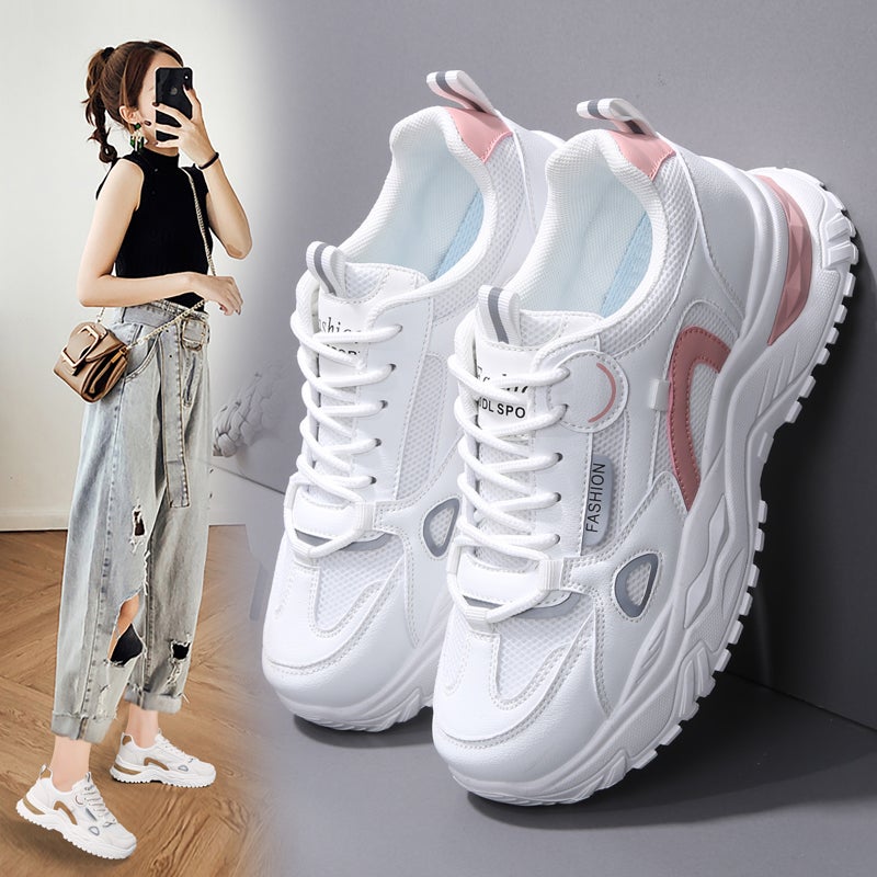 Dad'S Shoes Women'S Student Sports Women'S Shoes Large Size Fleece-Lined Warm Cotton Shoes - Image 1
